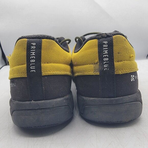 Adidas Five Ten Freerider Pro Mens 10.5 Black Yellow Flat Mountain Bike Shoes - Picture 5 of 13